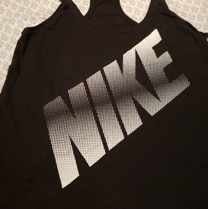 Womens large black nike racerback tee